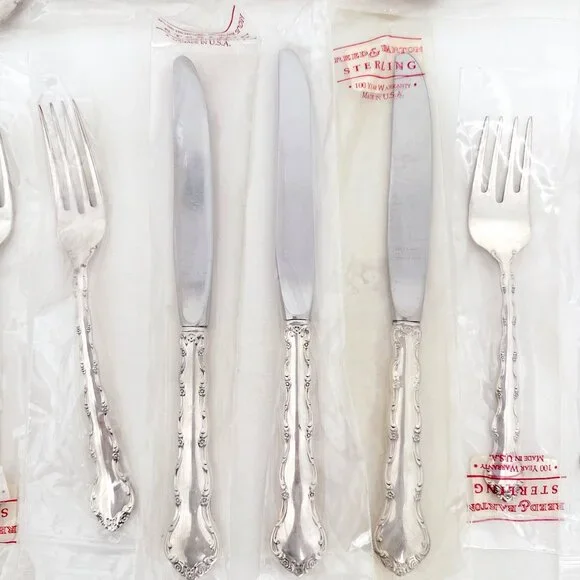 REED BARTON TARA STERLING SILVER FLATWARE 17 PCS NEW OTHER